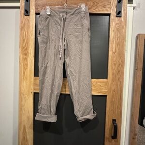Marika Taupe Drawstring Pants